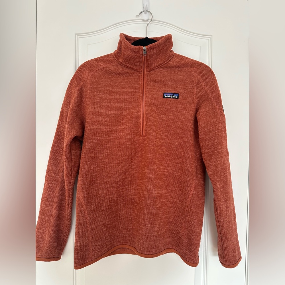 Patagonia Dark Pink (Rust) 1/4 Zip Better Sweater Jacket